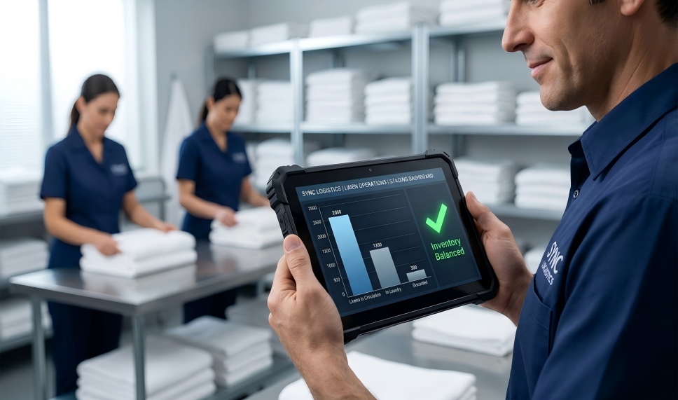 Gestione della lavanderia dell'hotel tramite RFID