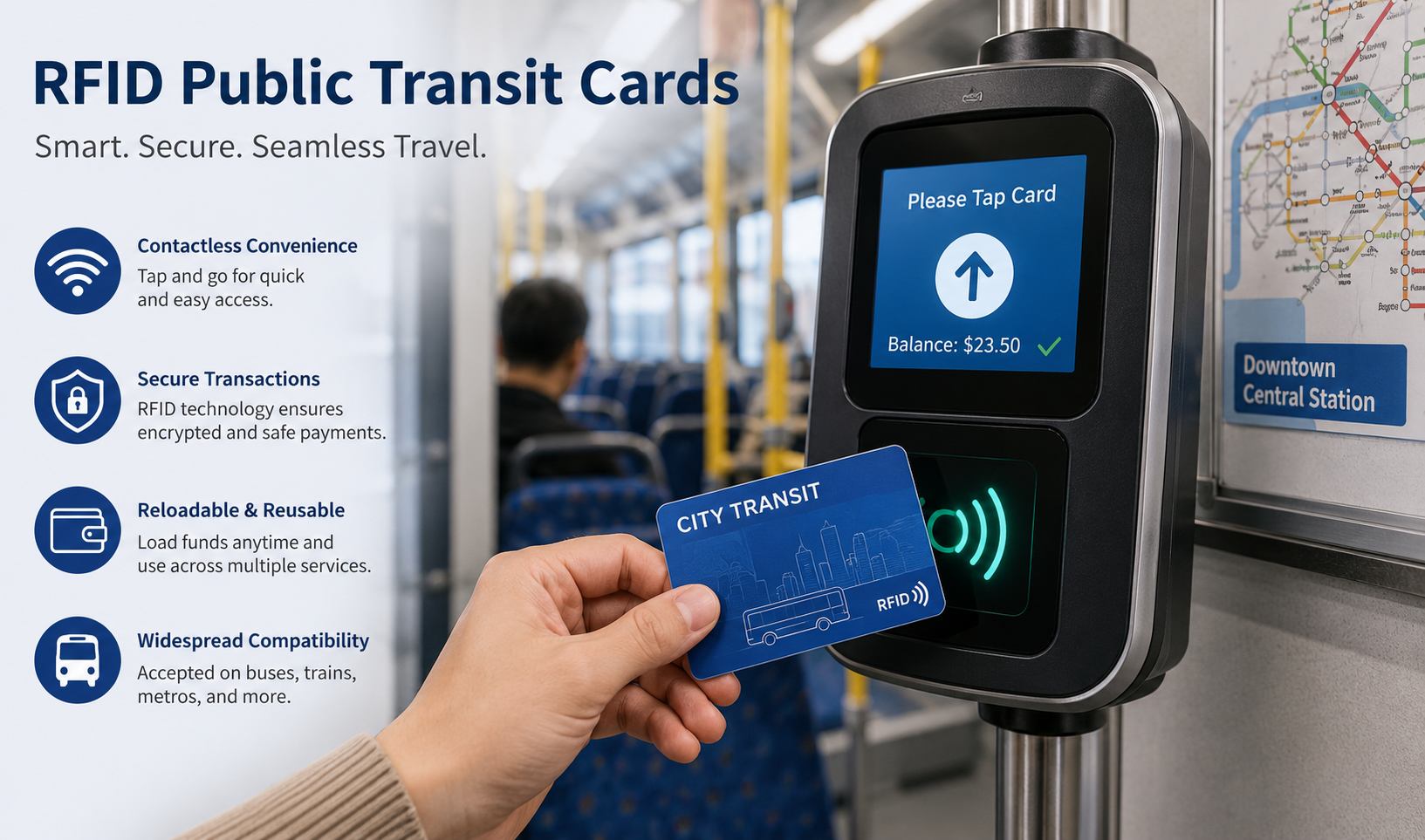 serie di porte con canale RFID